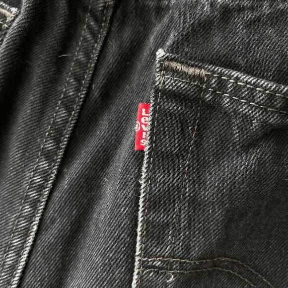 Levi’s 501 Black Jeans Men’s W36 L30 – Button Fly – Near New – Made 2021 - Picture 8 of 9
